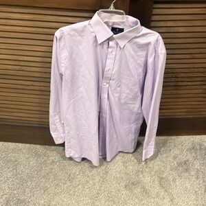 Stafford purple 16.5 neck 34/35 sleeve dress shirt
